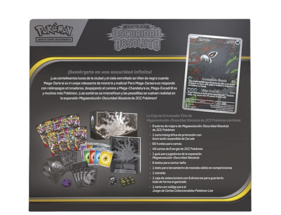 Caja de Entrenador Élite Pokémon TCG: Megaevolución – Oscuridad Absoluta (Español)