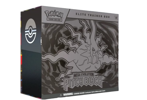 Pokémon TCG Mega Evolution: Pitch Black – Elite Trainer Box (ETB) – Inglés