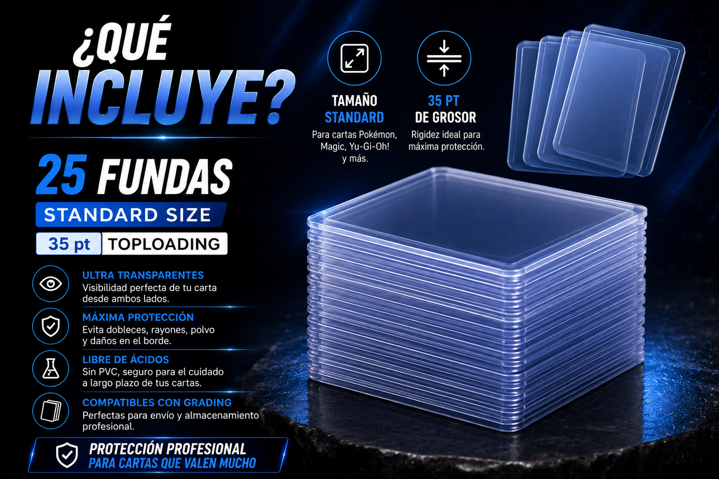 Ultimate Guard Card Covers Toploading 35pt (25 unidades)